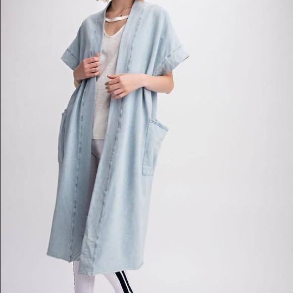 Short Sleeve comfortable Maxi Cardigan - Picture 1 of 2